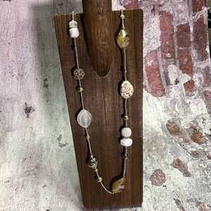 🛍 6 for $35 • Chico’s Long Oversized Beaded Necklace